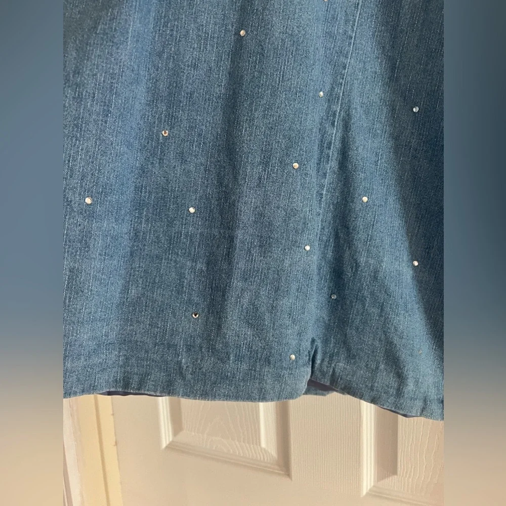 The Quacker Factory Denim Rhinestone Jacket - Picture 14 of 15